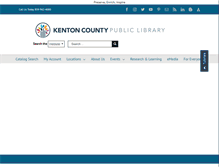 Tablet Screenshot of kentonlibrary.org
